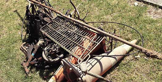 All this trash was in the creek just S.E.E of Taniwha St.